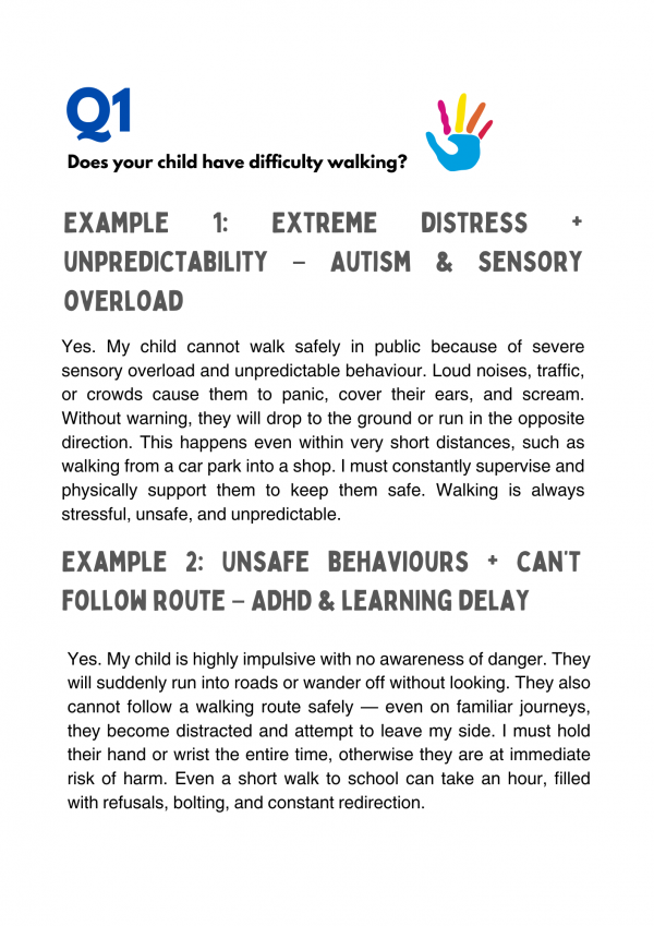 Blue Badge Answer Bank – 100+ sample answers, templates & checklists to help SEND children get approved - Image 5