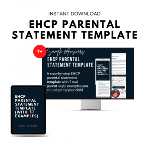EHCP Parental Statement Template with 7+ Examples