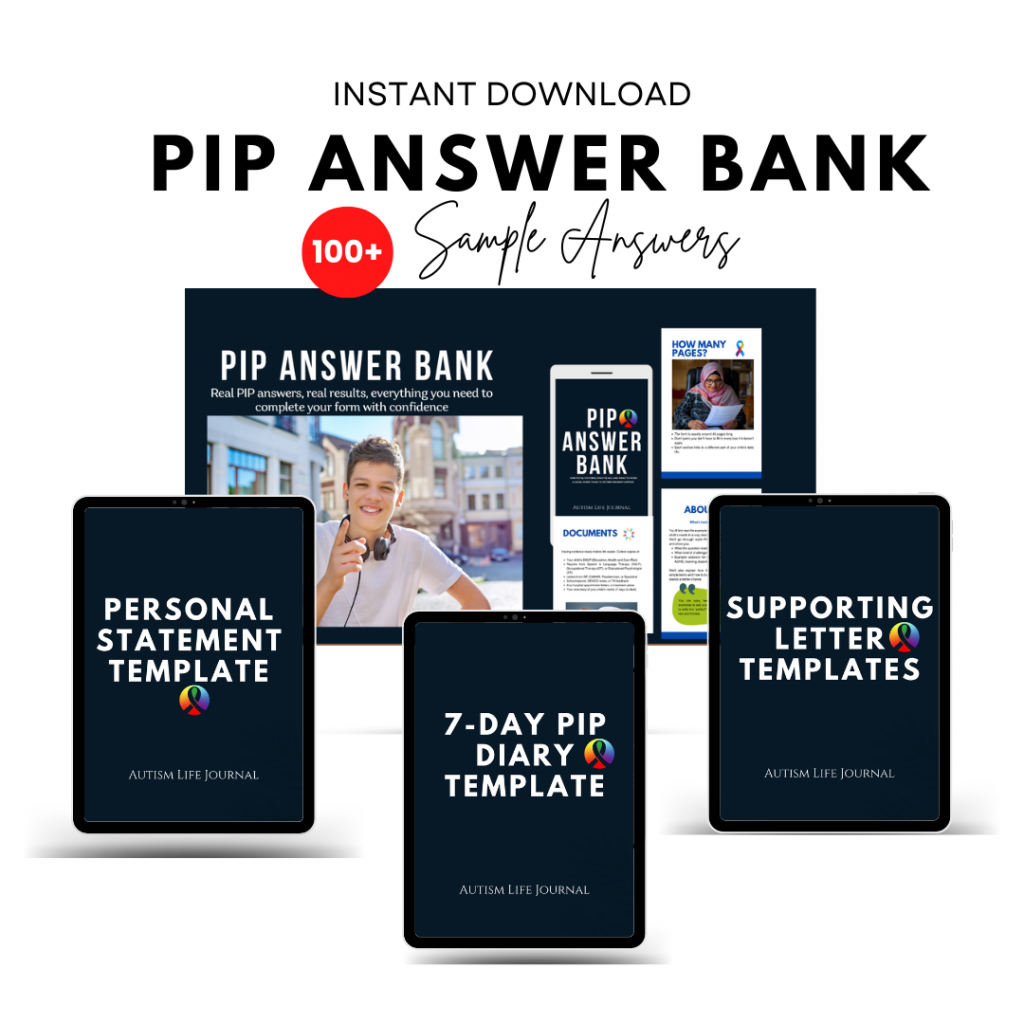 PIP Answer Bank: Complete Guide + Templates (Digital Download) - Autism ...